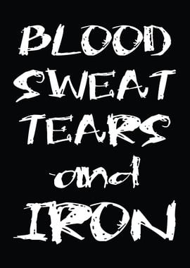 Blood Sweat Tears and Iron