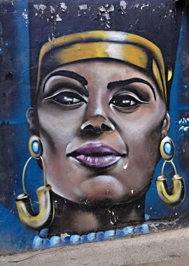 Egyptian woman graffiti