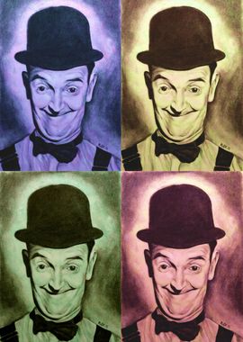 Stan Laurel Four Colours