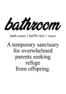 Funny Bathroom Dictionary