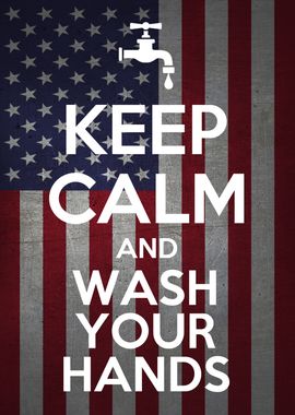 KEEP CALM and WASH USA