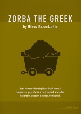 Zorba the Greek Book Art