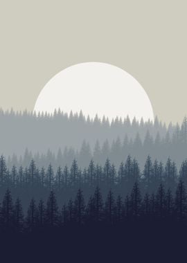 FLAT LANDSCAPE FOREST