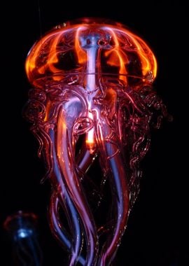 big jellyfish red