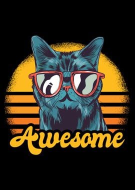 Awesome Retro Cat