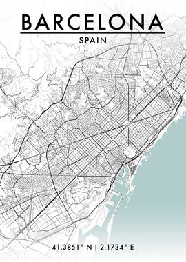 Barcelona City Map