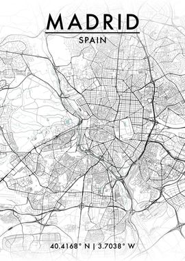 Madrid City Map