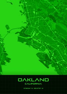 Oakland Synthwave Map