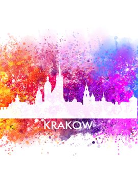 krakow color cityscape