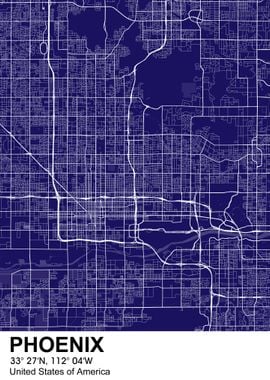 phoenix color city map