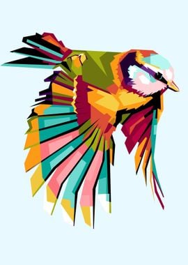 Bird pop art design