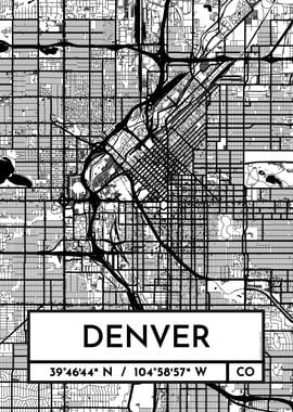 Denver City Map Design