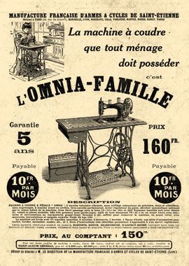 SEWING french advert 1912