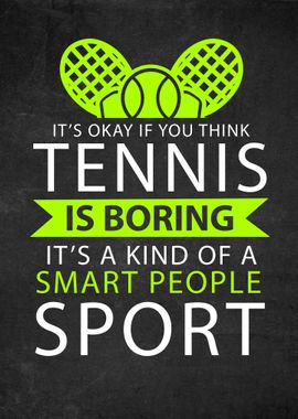 Tennis Funny Poster