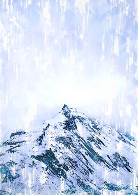 Minimal Snowy Mountain