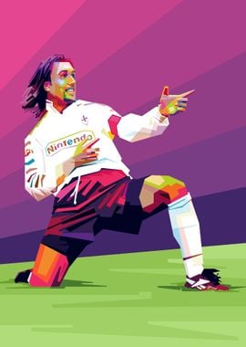 Batistuta in Pop Art