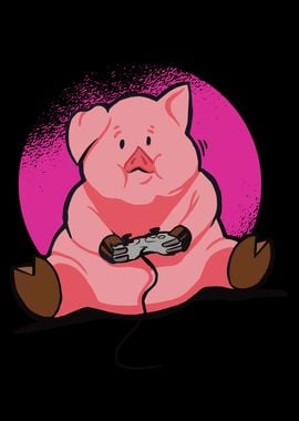 Gamer Pig Gaming Piglet