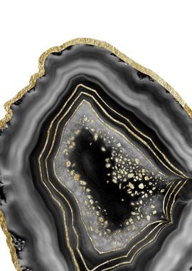 Black Night Agate Gold 1