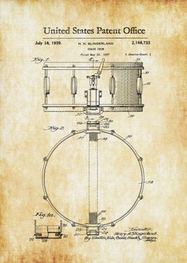 Snare Drum Patent 1939