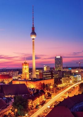 Berlin Skyline by Night