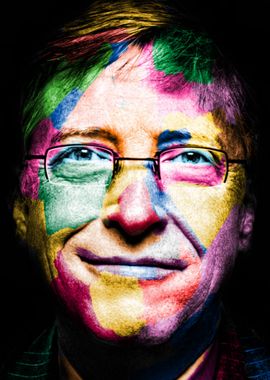 Bill Gates Colorful