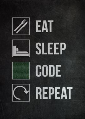 Eat Sleep Code Repeat