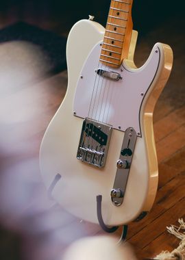 white guitar electric