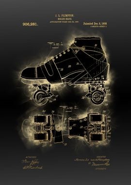 roller skate patent black