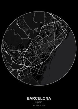 barcelona circle map