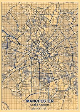 manchester paper grid map