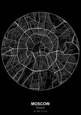 moscow circle map