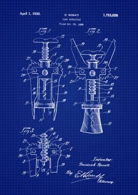 1930 Cork Extractor Patent