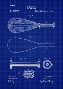 1896 Egg Whipper Blueprint