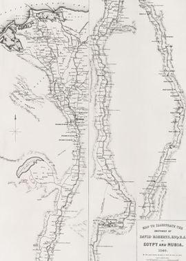 Map Egypt and Nubai