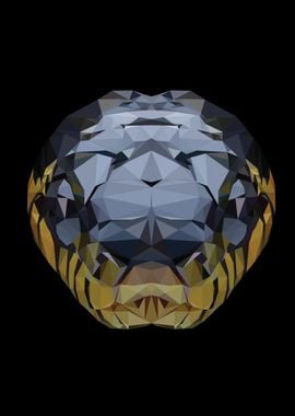 snake lowpoly 