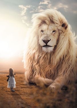 The Huge White Lion