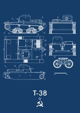 T38 Soviet Russian Tank