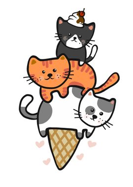 Cats icecream cone