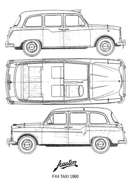 BNW Austin FX4 Taxi 1960