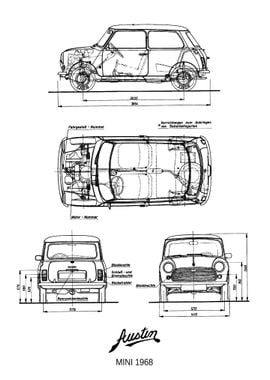 BNW Austin Mini 1968