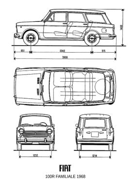 BNW Fiat 1100R Familiale 1