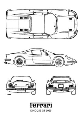 BNW Ferrari dino 246gt 196