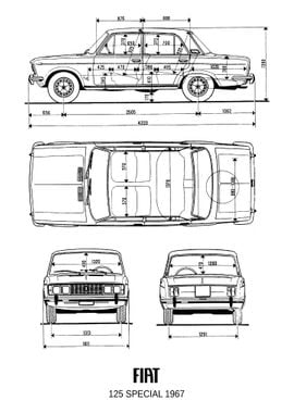 BNW Fiat 125 Special 1967