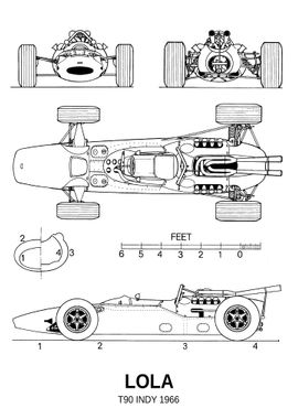 BNW Lola T90 Indy 1966