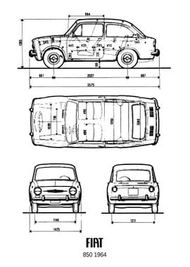 BNW Fiat 850 1964