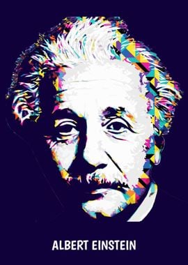 Colorful Albert Einstein 1