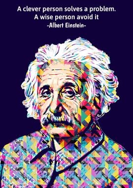 Colorful Albert Einstein 4