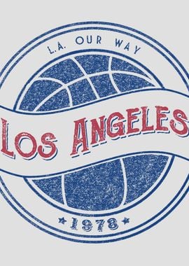 Los Angeles basketball wht