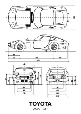 BNW Toyota 2000GT 1967