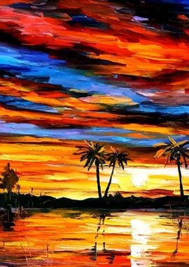 Leonid Afremov landscape